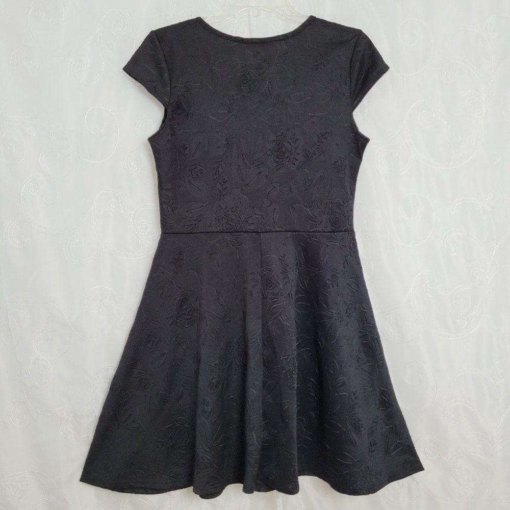 Pinc Juniors XL Fit & Flare Blk Above Knee Dress